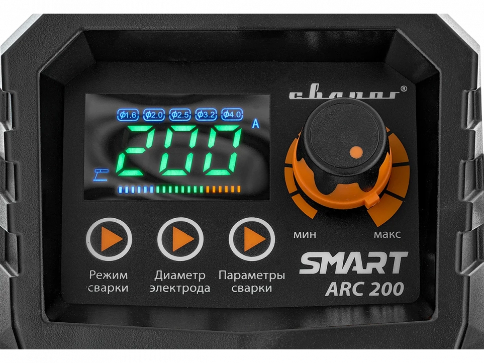 Панель управления "умного" сварочного инвертора Сварог REAL SMART ARC 200 (Z28303)