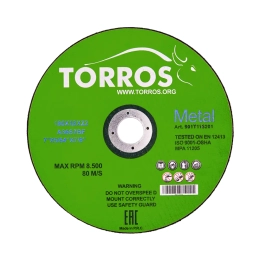 Круг отрезной TORROS 180x1.8x22.2