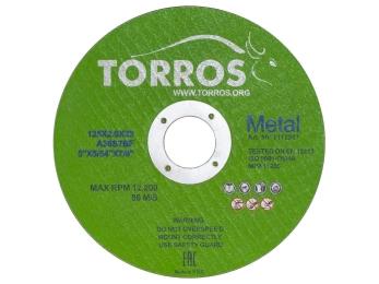 Круг отрезной TORROS 125x2.0x22.2